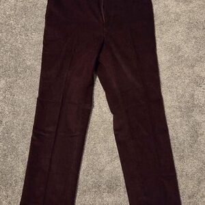 Ralph Lauren Burgundy Corduroy Trousers
